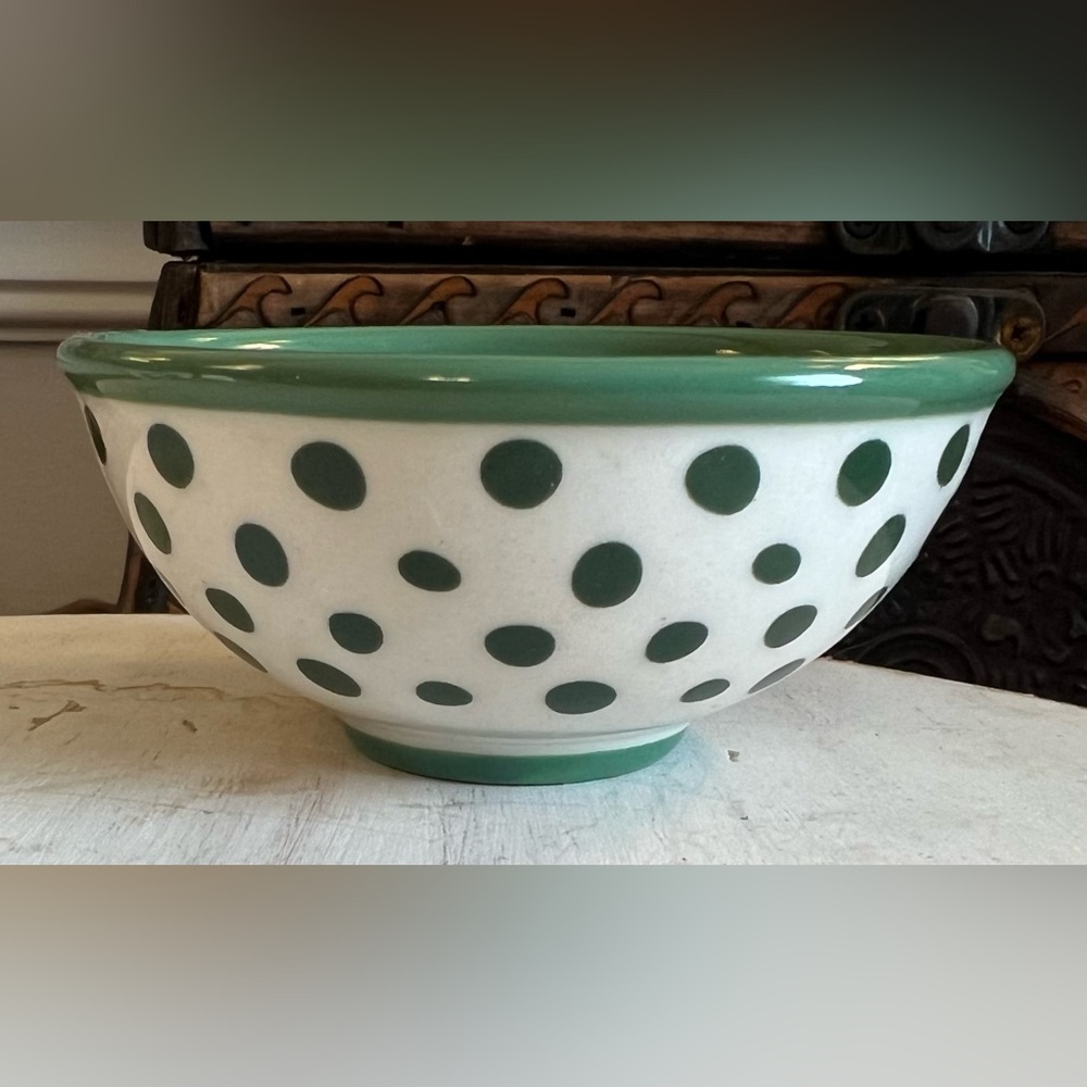1 Pioneer Woman Polka Dot Green Condiment Dip Prep Bowl